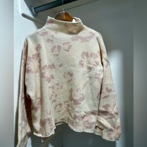 Stitch Drop Pink and Cream Sweater. XL